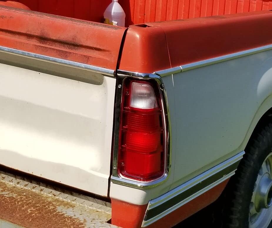 ECOTRIC Pair Tail Light Lens Cover ONLY Compatible with 1972-1980 Dodge Truck & Plymouth Power Wagon