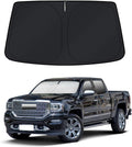 Sun Shade for 2019-2024 2025 2026 GMC Sierra 1500 2500 3500 SLT, AT4, Denali Pickup Accessories Windshield Sunshade Cover Front Window Shade Fit Sierra 1500 Sun Visor Protector Foldable Blocks UV Rays