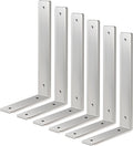 floating shelf bracket stainless steel 10 inch, 6, main product view