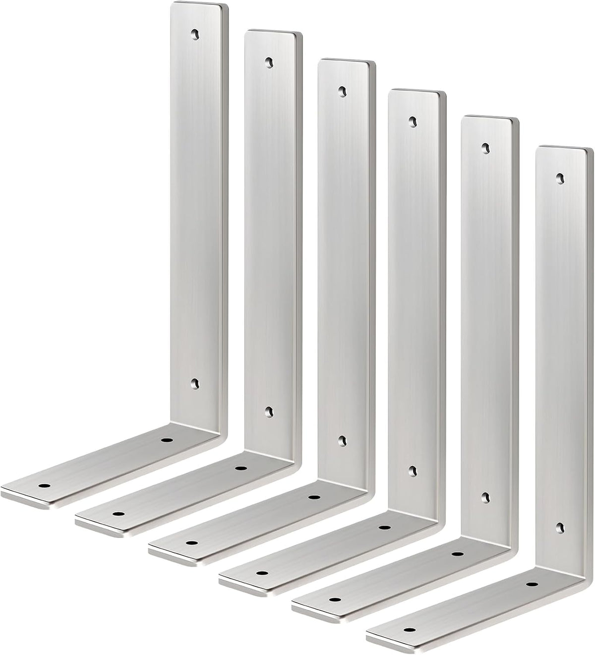 floating shelf bracket stainless steel 10 inch, 6, main product view
