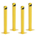 Safety Bollard Post, 42 Inch Height Steel Bollards, 4.5 Inch Diameter Parking by SpecializeinYourNeeds