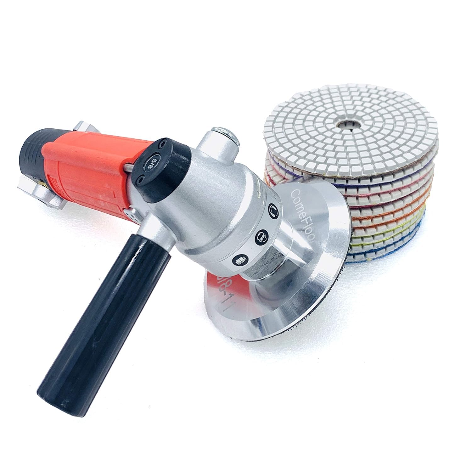 Aluminum Backer Pad, 5 Inch Hook and Loop Backing Pad, 5/8”-11 Threaded