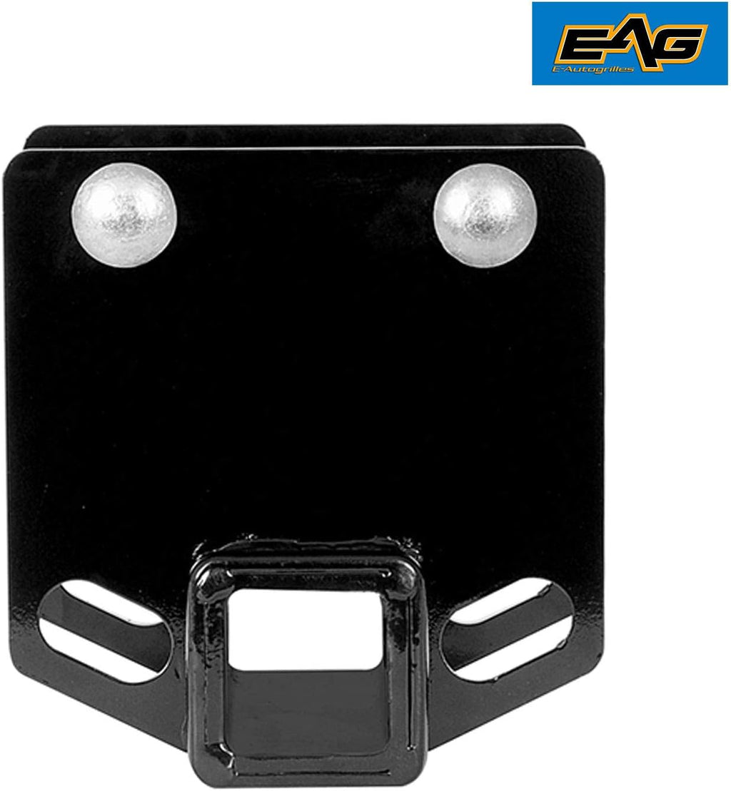 EAG RV Bumper Hitch 2 inches Receiver Adapter for 4 x 4 inches Square Bumper Beam Level Trailer Towing