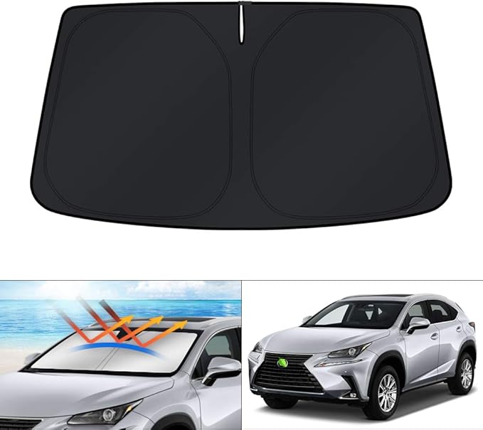 KUST Windshield Sun Shade for 2015-2021 Lexus NX300h/NX300/NX200t Accessories by KUST