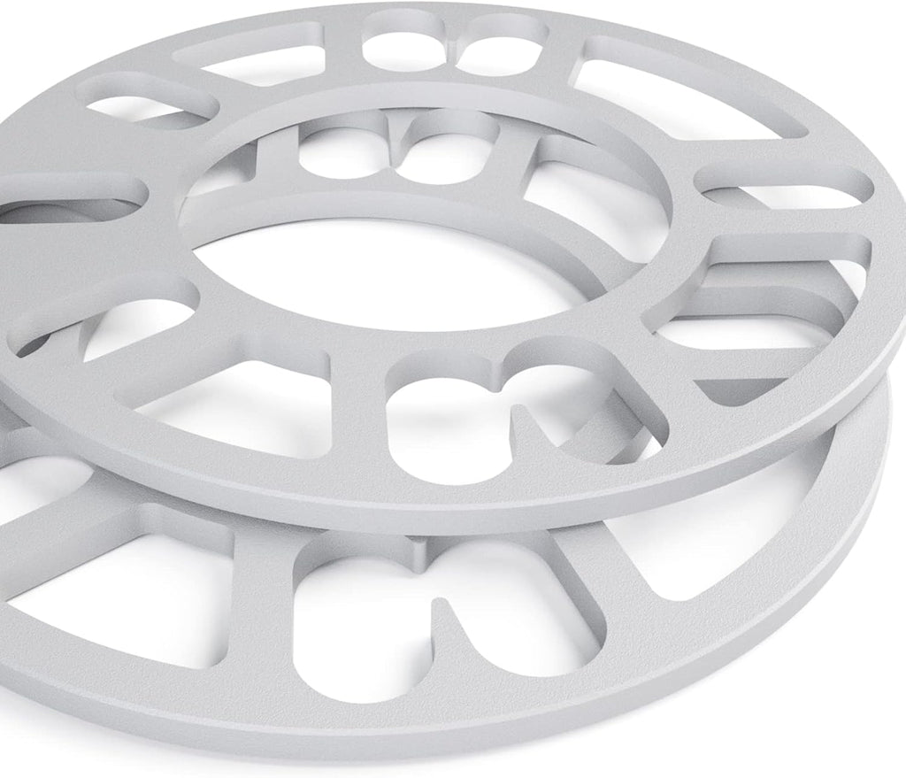 4Pcs Universal Wheel Spacers 5mm for Most 4 Lug & 5 Lug Wheels, PCD 98mm to 120mm, 4x100 4x108 4x100 5x100 5x108 5x110 5x112 5x114.3 5x115 5x120 5x4.5 5x4.75 Multiple Bolts Pattern Vehicle