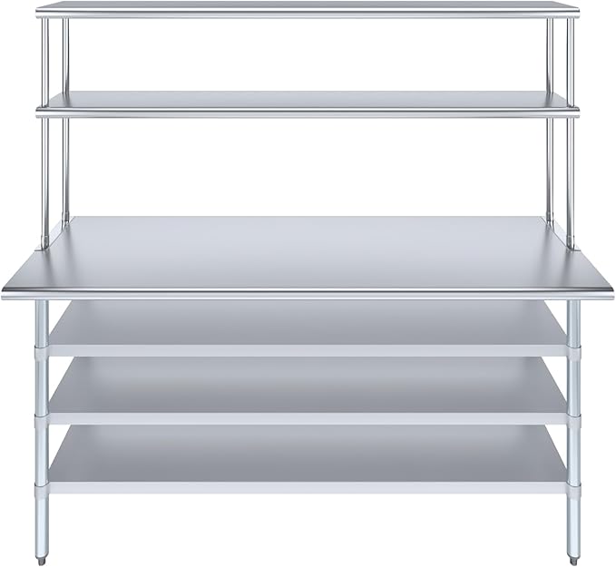 Amgood 24" x 72" Stainless Steel Work Table - Image 2