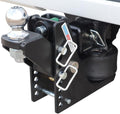 Shocker Max Black Air Ride Hitch - Raised Ball Mount (2" Rise / 2" of Drop) Fits 2-1/2"Hitch Has 2-5/16"Ball - 14,000 lbs