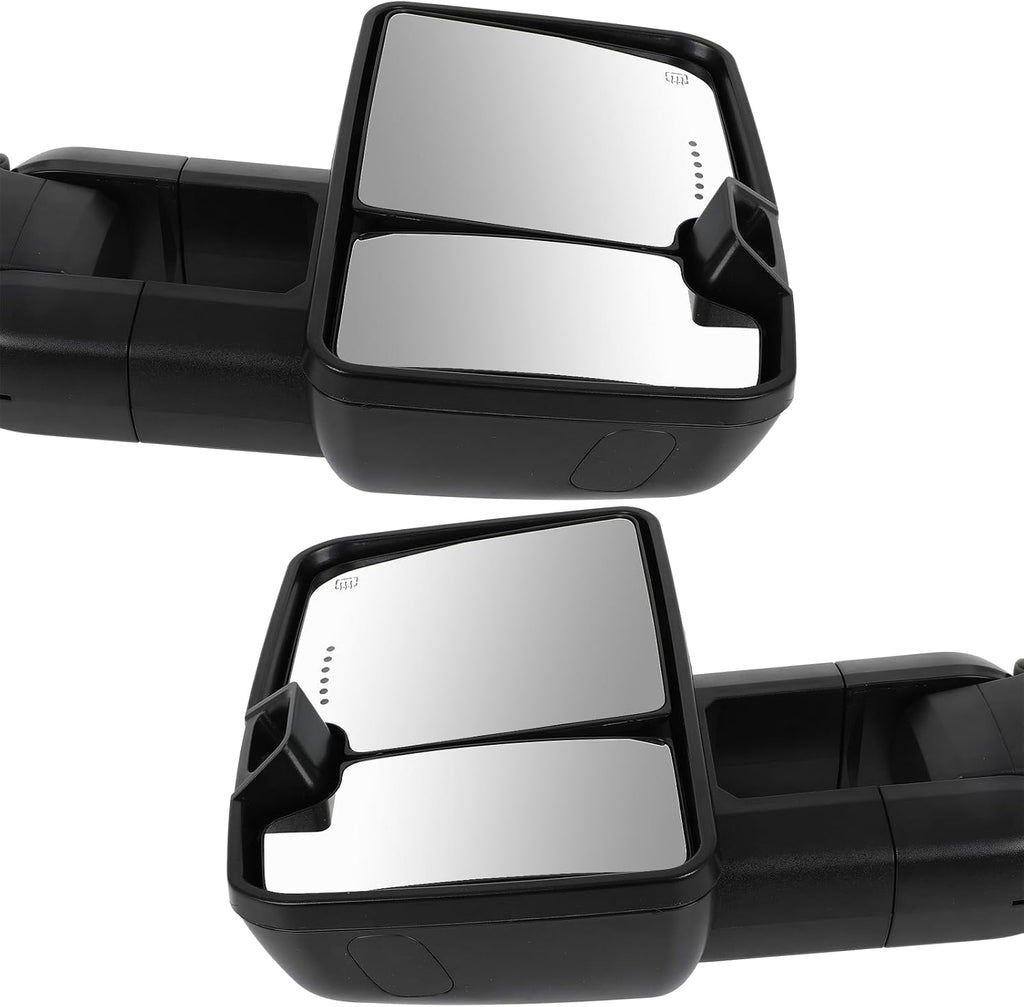 A Pair Towing Mirrors Fits 2007-2017 for Toyata Tundra, Power Adjusted View Mirror