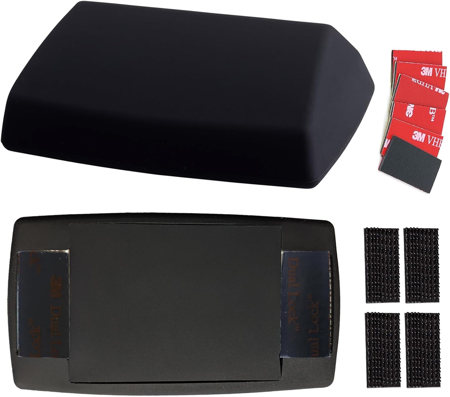 EZ Skin Bundle: Full-Wrap Silicone Skin for EZ Pass + Black Interlocking Strips = Discreet Look Inside & Outside Your Windshield! (Fits EZ Pass Mini/iPass)