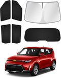 Sunshades for Kia Soul 2020-2025 2026 Accessories Windshield Sun Shade Side by Canvcle