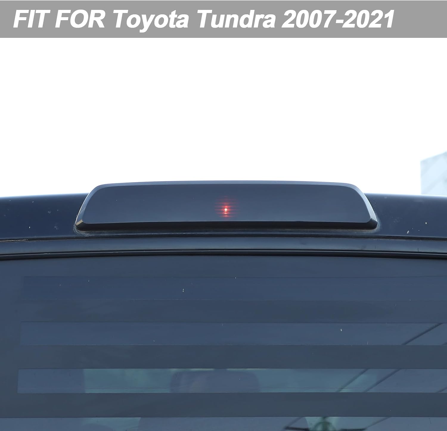 3rd Brake Light Third High-Position Center Blackened Shell Cover for Toyota Tundra 2014-2021