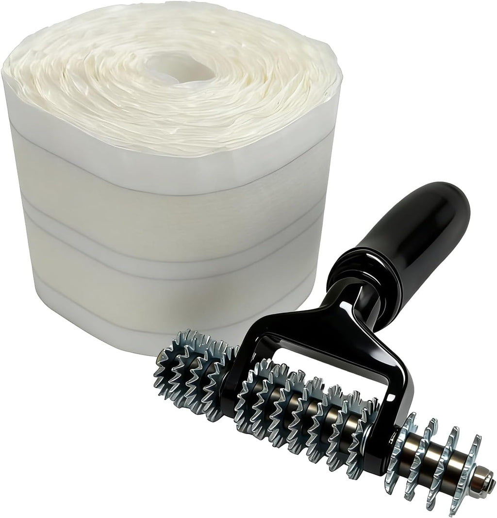Carpet Patch Repair Kit with 5-Inch Star Wheel Seam Roller and 30ft Double-Sided Joining Tape, DIY Carpets Repair Kit for Carpet Maintenance Tasks