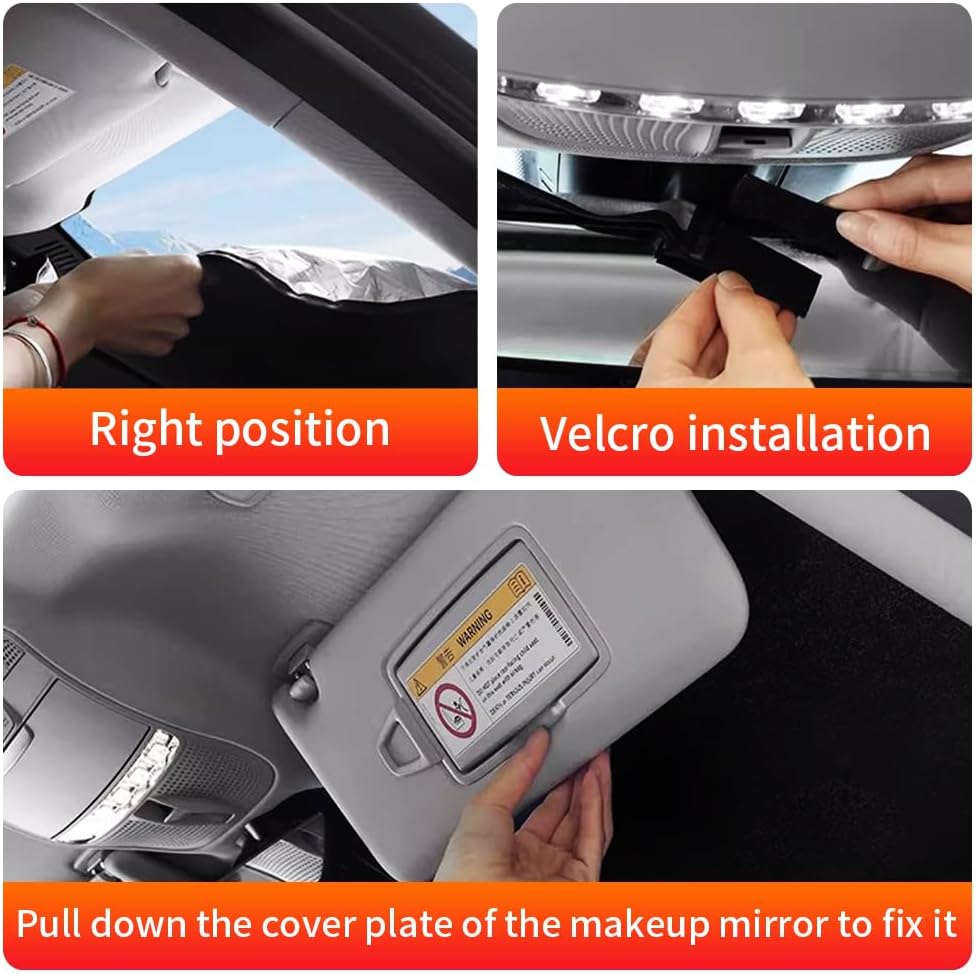 Car Sun Shade for Chevrolet Chevy Trax 2026 2025 2024 2023 2022 2021 2020 2019 2018 2017 2016 2015 Auto Interior Accessories Windshield Sunshade Foldable Protector Window Curtains Cover Visor