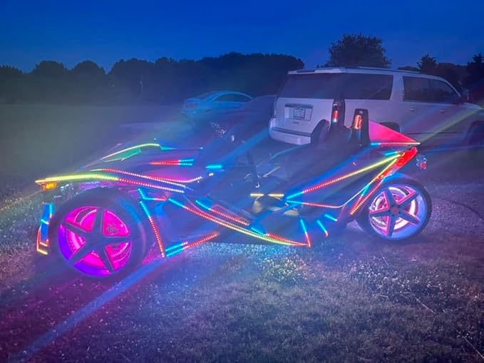 3PCS 4FT Quad Row Brightest Chasing Dream Color LED Light Strips - Image 9