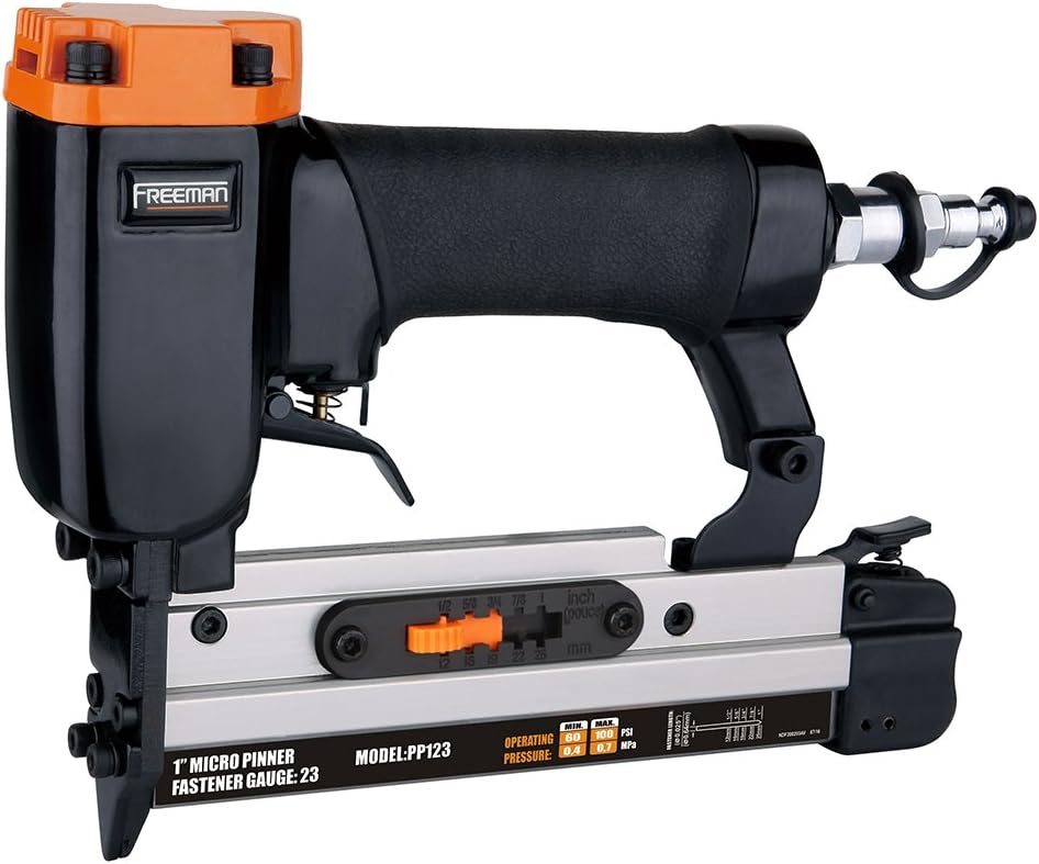 freeman complete pneumatic nailers and staplers kit (9-piece), package contents