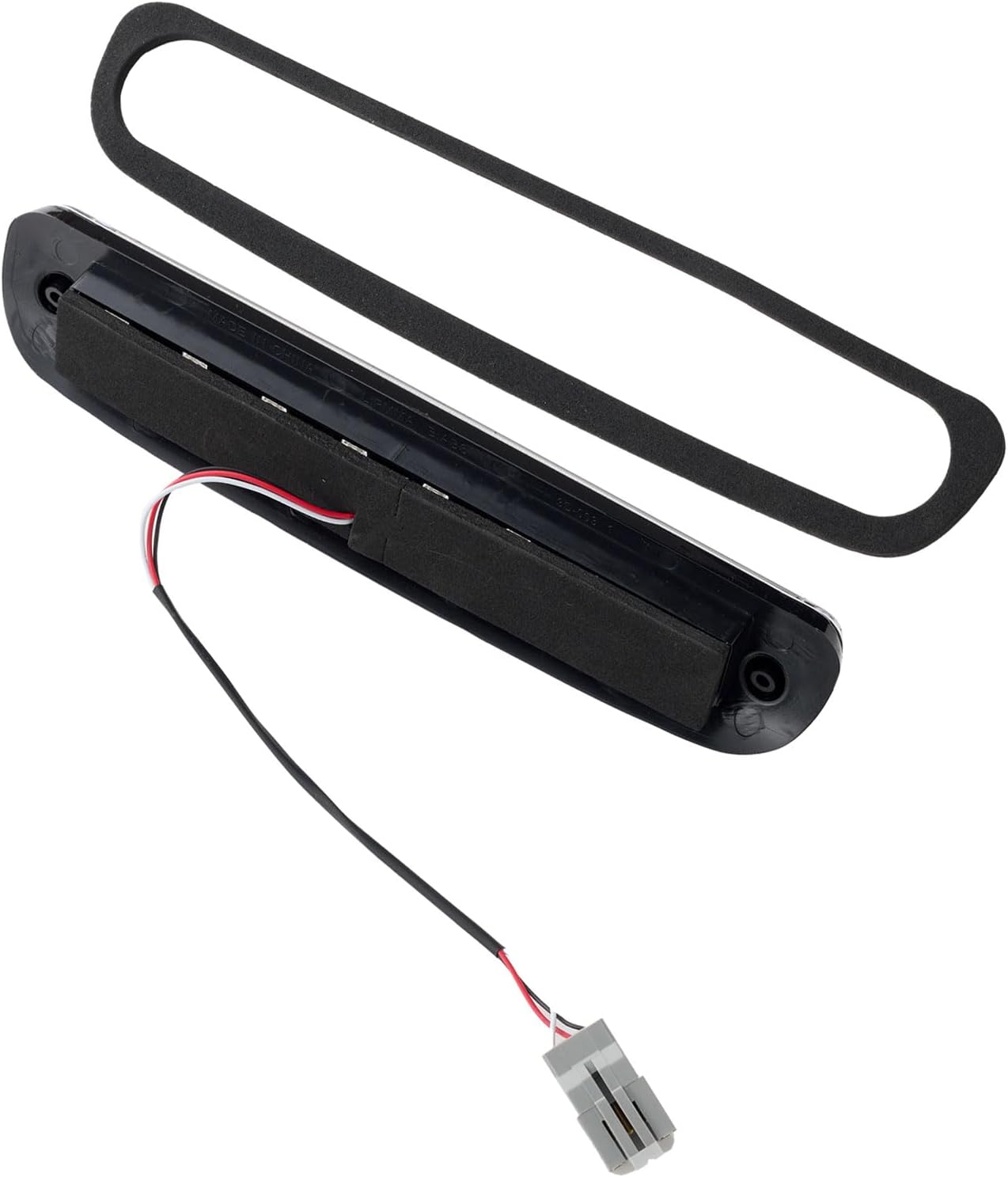 Third 3rd Brake Light LED for 1999-2016 Ford F250 F350 F450 F550 Super Duty, 1993-2011 Ford Ranger High Mount Rear Cab Brake Lights Assembly, 99-16 F-250-F-550 Cargo Stop Light (Chrome)