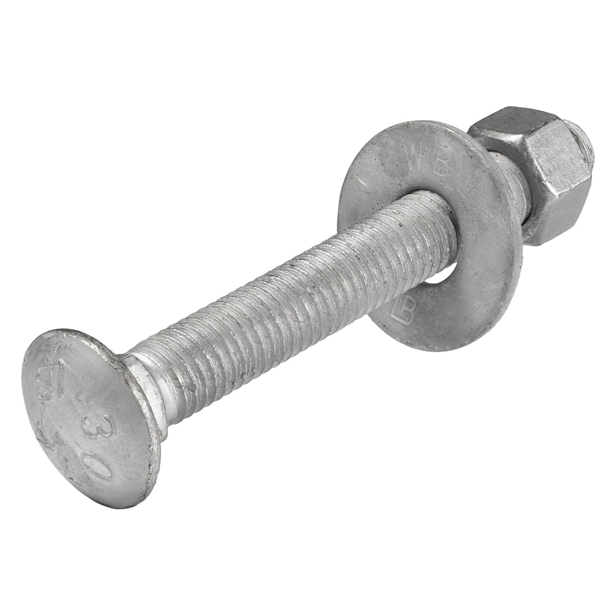 3/8" x 3-1/2" (50 pack) galvanized carriage bolt, main product view
