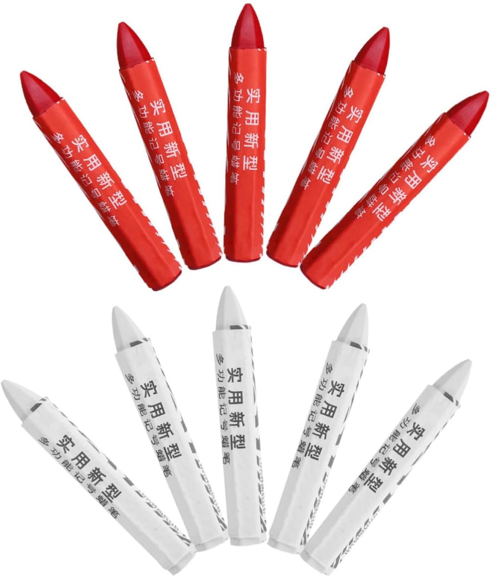 WOONEKY 20pcs Waterproof Wax Tire Marker Crayons for Car and Motorcycle Tires Versatile Use for Automotive Repair