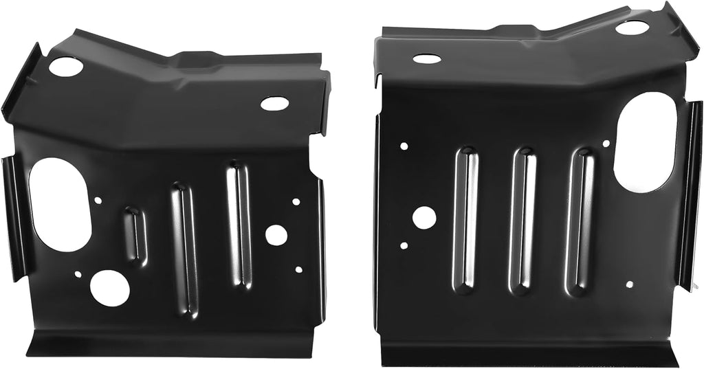 ALMULOO Cab Mount Floor Pan Support Compatible with 1980-1998 Ford F100 F150 F250 F350 Super Duty Pickup Truck Bronco Steel 2PCS (Left & Right Side)