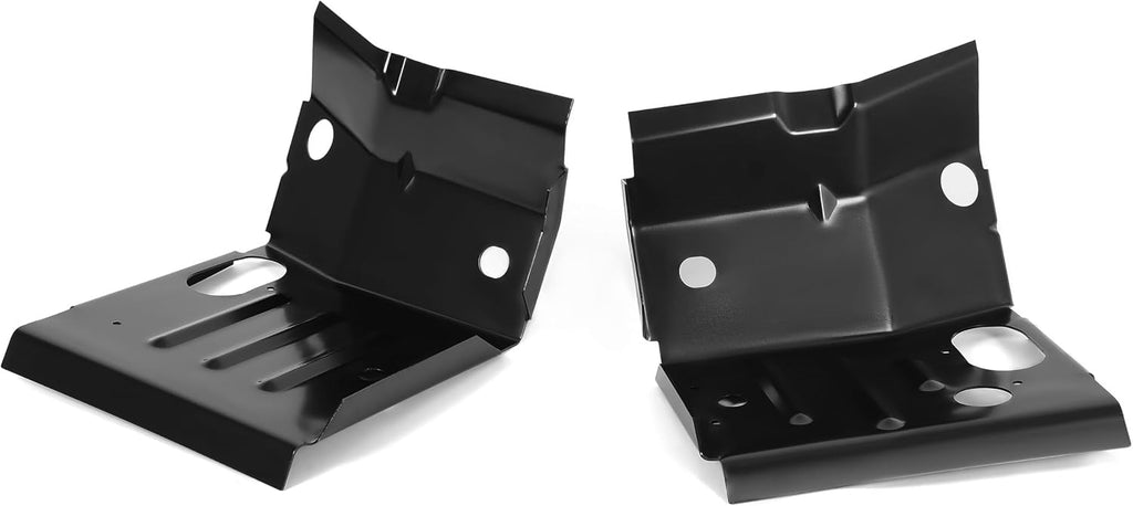 ALMULOO Cab Mount Floor Pan Support Compatible with 1980-1998 Ford F100 F150 F250 F350 Super Duty Pickup Truck Bronco Steel 2PCS (Left & Right Side)