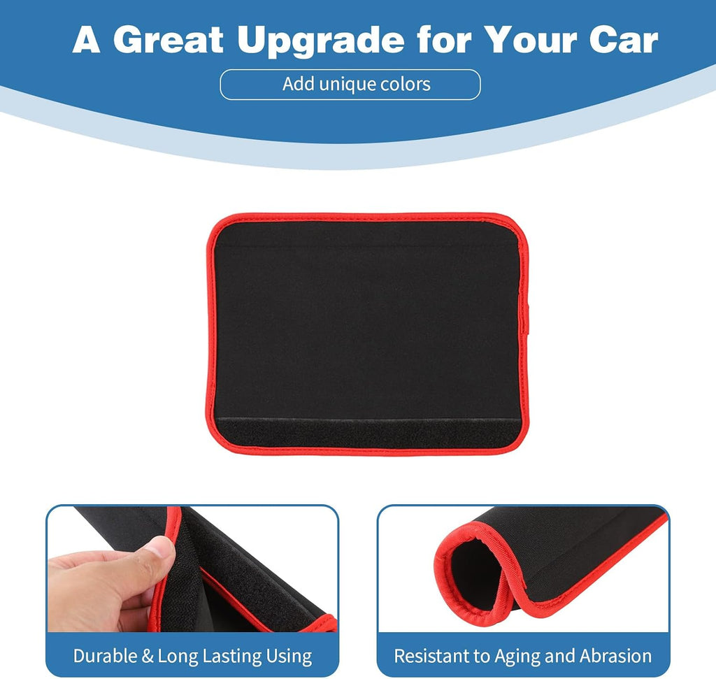for Jeep JK Passenger Grab Handle Protector Cover Fit for Jeep Wrangler JK JKU 2011-2017 Black Red Interior Accessories 1pc