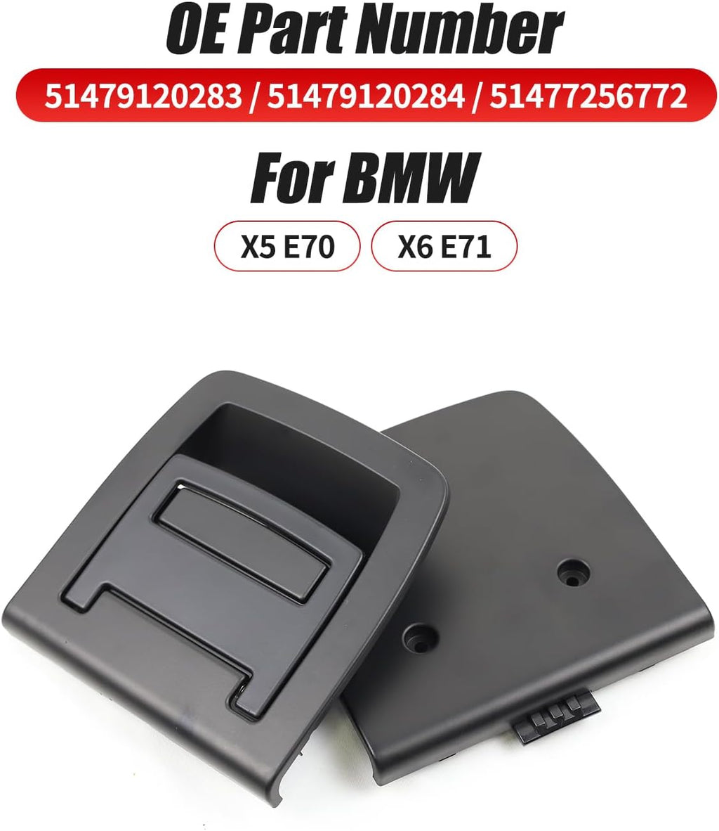 Trunk Mat Carpet Handle for BMW 5 Series F11 E60 F07 2003-2016, Rear Trunk Mat Floor Carpet Handle Repalcement for BMW X5 E70 F15 2006-2018, X6 E71 F16 2007-2019 (Black)