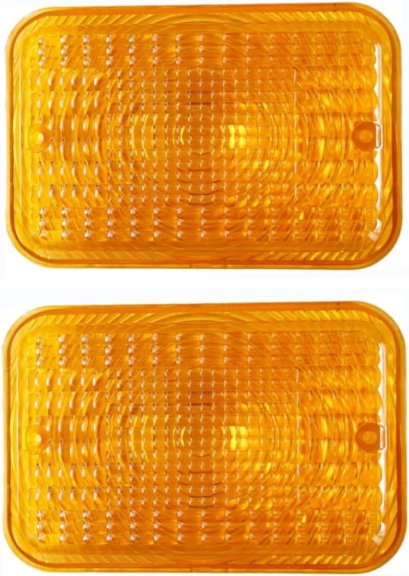 Replacement Amber Tail Light Lens LVU18745 Fits John Deere 1023E 1025R 1026R 2025R 2027R 2032R 2038R 2305 2320 2520 Tractor (Set of 2)