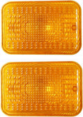 Replacement Amber Tail Light Lens LVU18745 Fits John Deere 1023E 1025R 1026R 2025R 2027R 2032R 2038R 2305 2320 2520 Tractor (Set of 2)