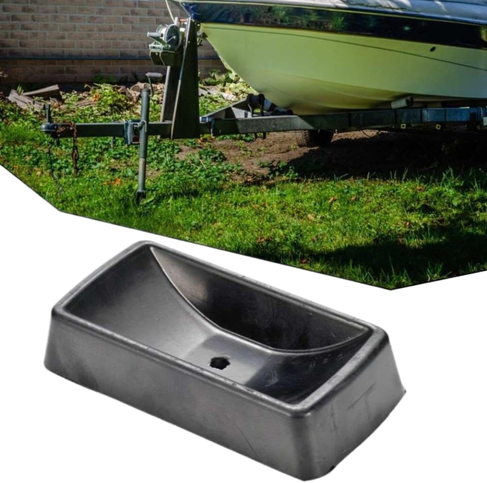 Rubber Chock Stabilizer Dock Stopper for Trailer Auxiliary Wheels RV Camper Boat 6 Inch