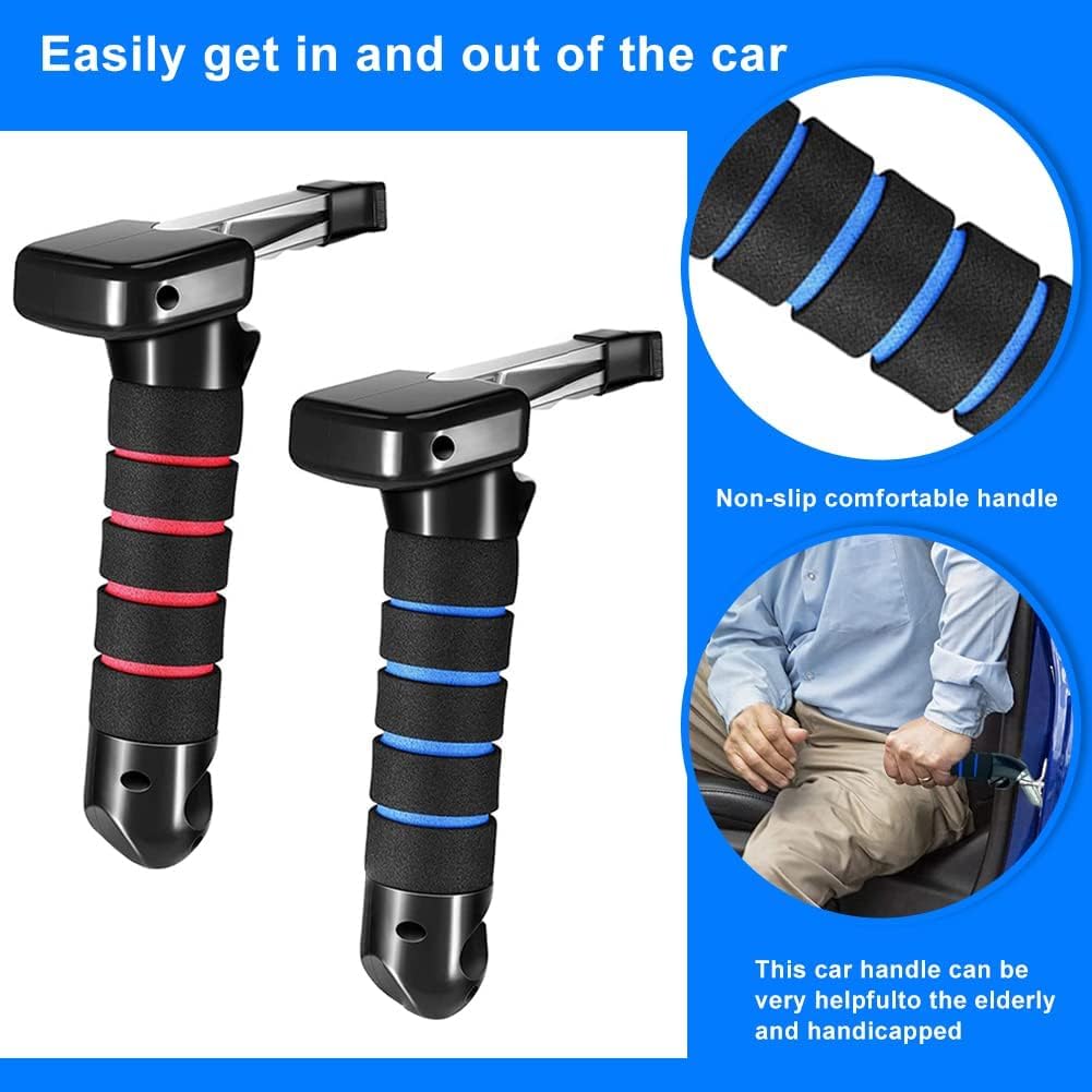 1 Pack Car Cane Fits Honda CR-V 2023 2024 2025, Car Door Assist Handle Mobility Aid Grab Bar for Elderly Seniors Injury Recovery,Red