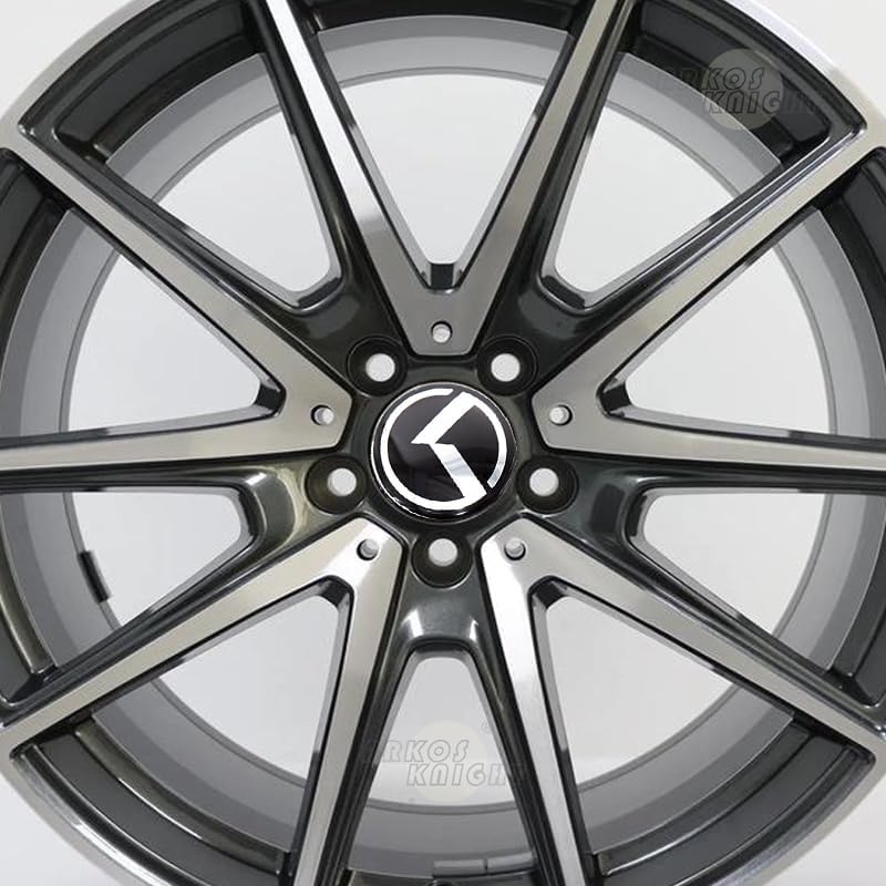 58mm Wheel Hub Center Cap with ABS Material Compatible with Vintage K Auto Accessories(K Black)