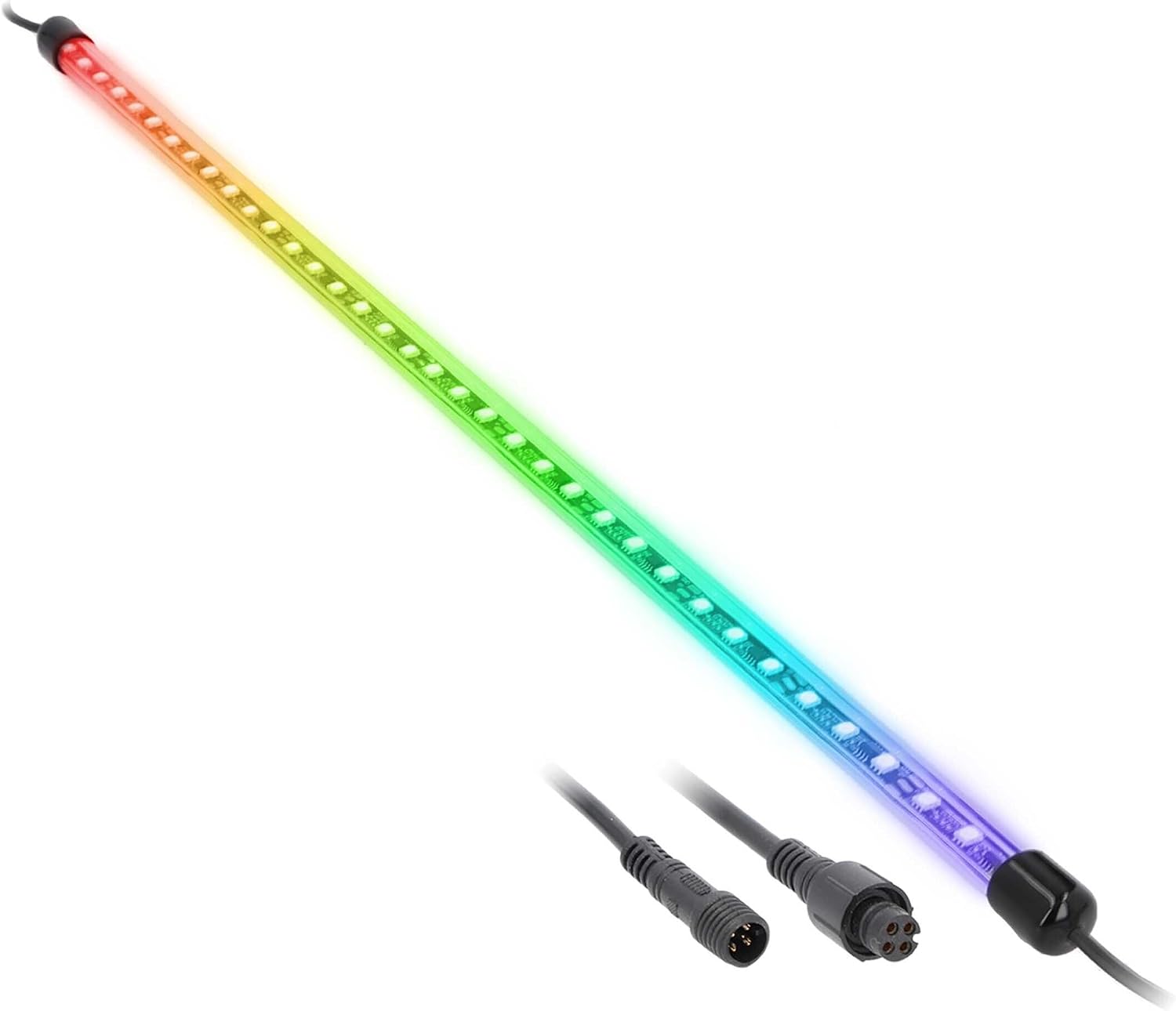 Heise by Metra 28 Inch Chasing LED Tube for Vehicle Accent Lighting, IP67 Waterproof, Aluminum Alloy, RGB Color Changing