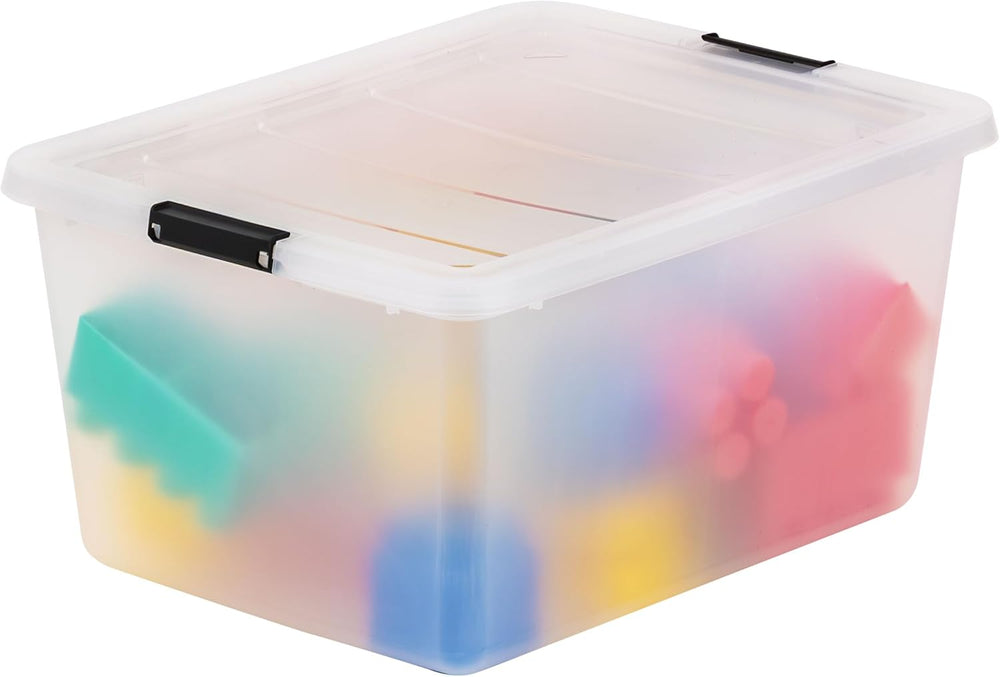 IRIS USA 6-Pack 32.5 Quart Clip Box with Latching Lid