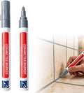 AprYew Grout Pen White Tile Grout Paint, 2026 New Waterproof Grout Paint Pen, Grout Sealer Marker for Cleaner Looking Grout Lines, Narrow 5mm Tip (Light Grey)