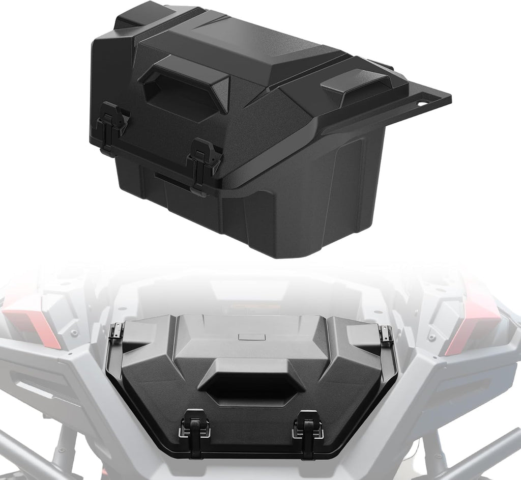 42QT Rear Cargo Box for Polaris RZR Turbo R/PRO S PRO XP 2020-2026 | Upgraded Cargo Storage Box, Poly Water Resistant, 2 Lockable Latche, Replace OEM #2883752