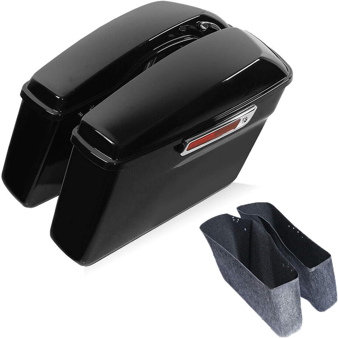 Green-L Vivid Black Hard Saddlebags