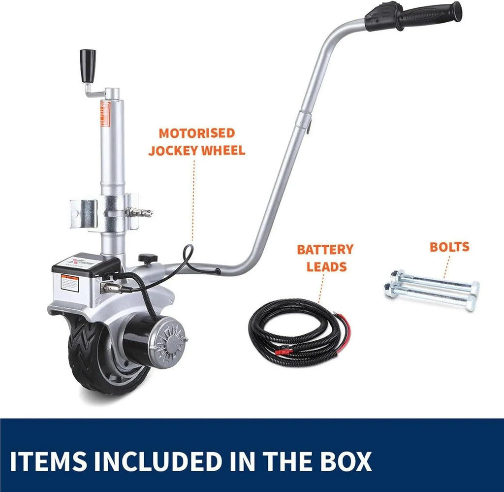 Car Mover Cart Moving Cars Motorized Trailer Jack Jockey Wheel Mover 2270KG Electric Caravan Boat Dolly Auto Brake,