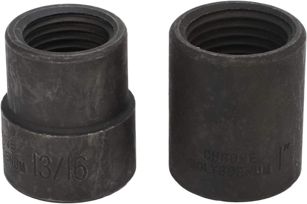 2PCS Emergency Wheel Lug Nut Removal Set, 19‑26mm Lug Nut Extractor with 1/2in Square Drive for Hand and Air Tools, Universal Locking Wheel Nut Remover for Cars Trucks