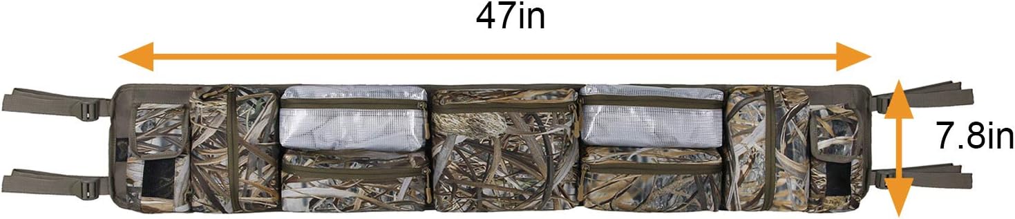 MYDAYS UTV Roll Cage Organizer Case, Cargo Rear Storage Bag Gear Bags,Tools Storage Solution for Most Full Size UTVs, Polaris, Yamaha and Kawasaki UTVs