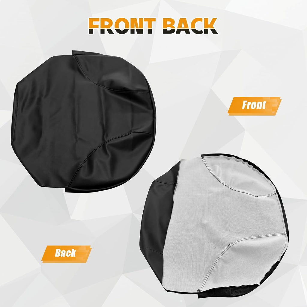 Seat Cover Compatible with 1998-2002 Suzuki Quadrunner 500 LT-F500F, Heavy Duty Leather ATV Seat Cover Replacement, Black