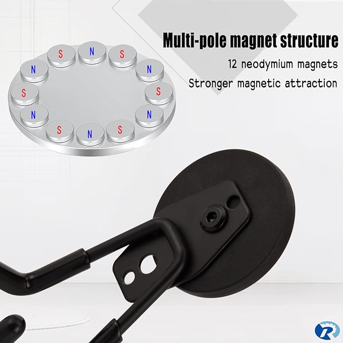 2 Pcs Magnetic Hook Heavy Duty, Strong Magnet Hooks - Image 4