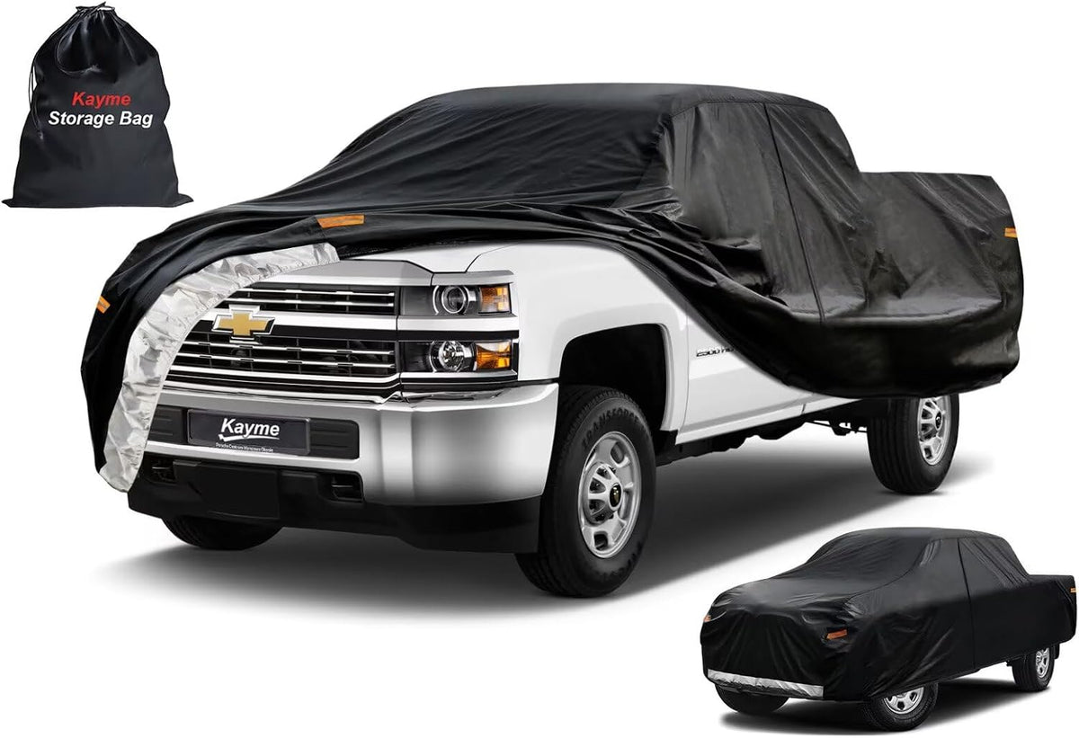 Kayme Truck Cover Custom Fit Chevrolet Silverado 2500HD Extended/Double Cab SB.