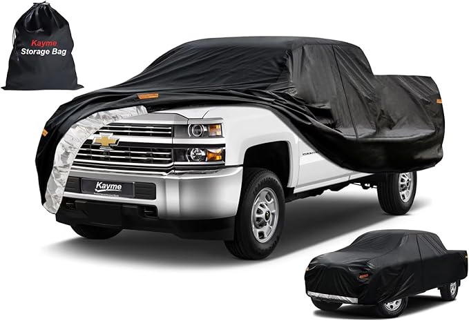 Kayme Truck Cover Custom Fit Chevrolet Silverado 2500HD Extended/Double Cab SB. by kayme