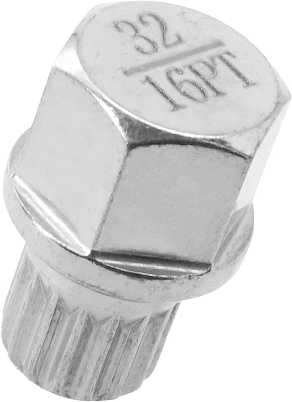 32/16PT Wheel Lock Key for, Steel Anti-Theft Lug Nut Removal, Rustproof Silver Socket Adapter for Car for Tire Screw Installation
