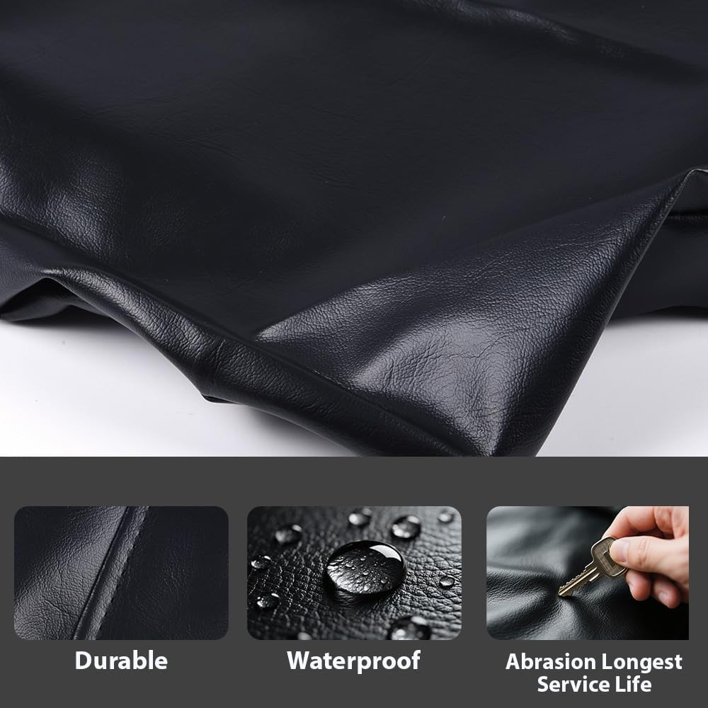 G-PLUS Seat Cover Compatible with Honda Rancher 350 2000 2001 2002 2003 2004 2005 2006 Leather ATV Seat Cover Black