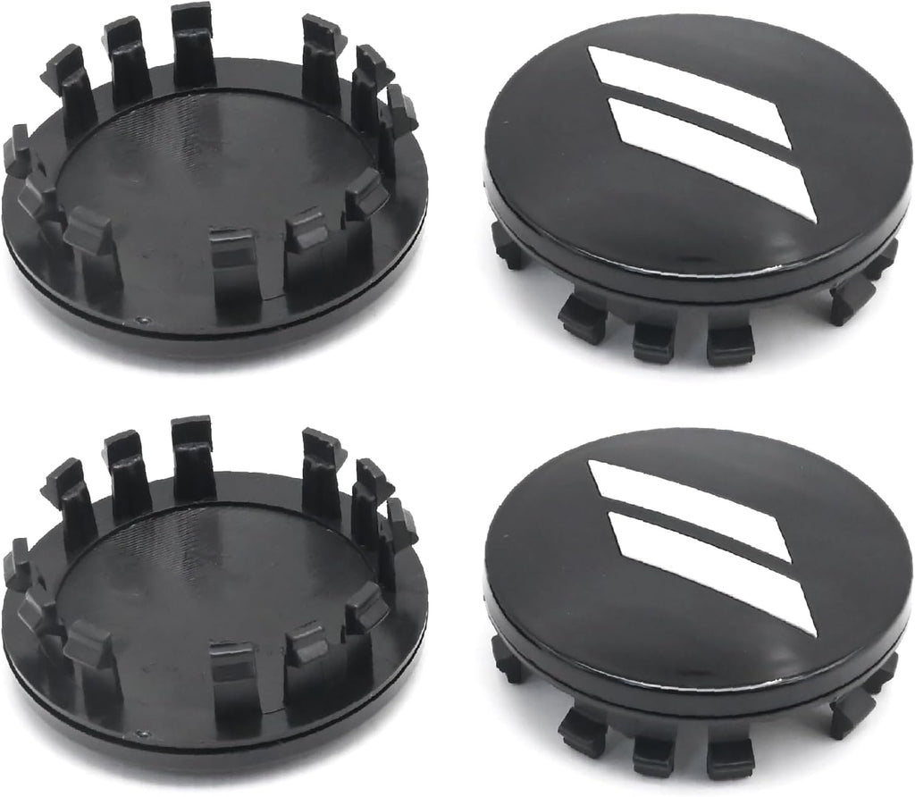 MDEOOSKY 4Pcs 6CZ27DX8AA 63mm 2.5" Wheel Center Cap Covers, Replacement for Dodge Challenger, Charger, Durango Replace 6CZ27RM8AA (Black)