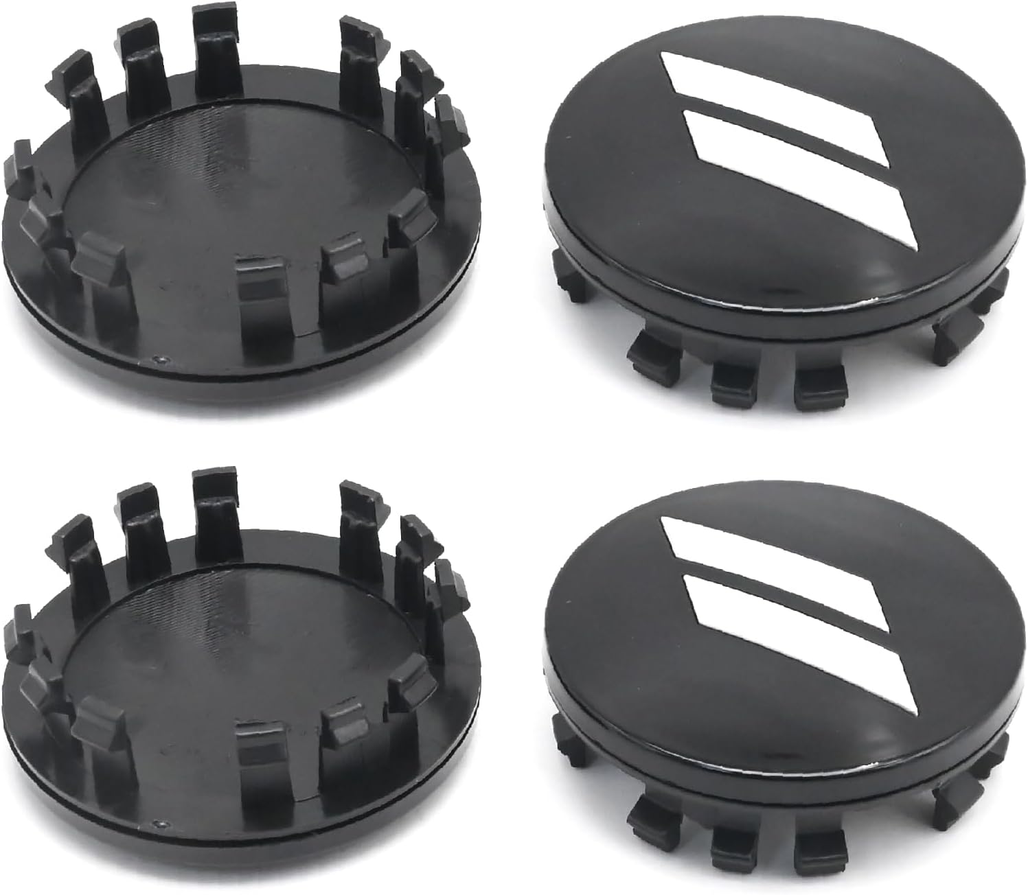 MDEOOSKY 4Pcs 6CZ27DX8AA 63mm 2.5" Wheel Center Cap Covers, Replacement for Dodge Challenger, Charger, Durango Replace 6CZ27RM8AA (Black)