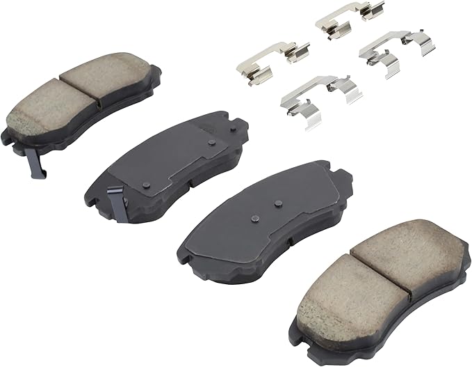 Premium Semi-Metallic Front Brake Pads Compatible - Image 2