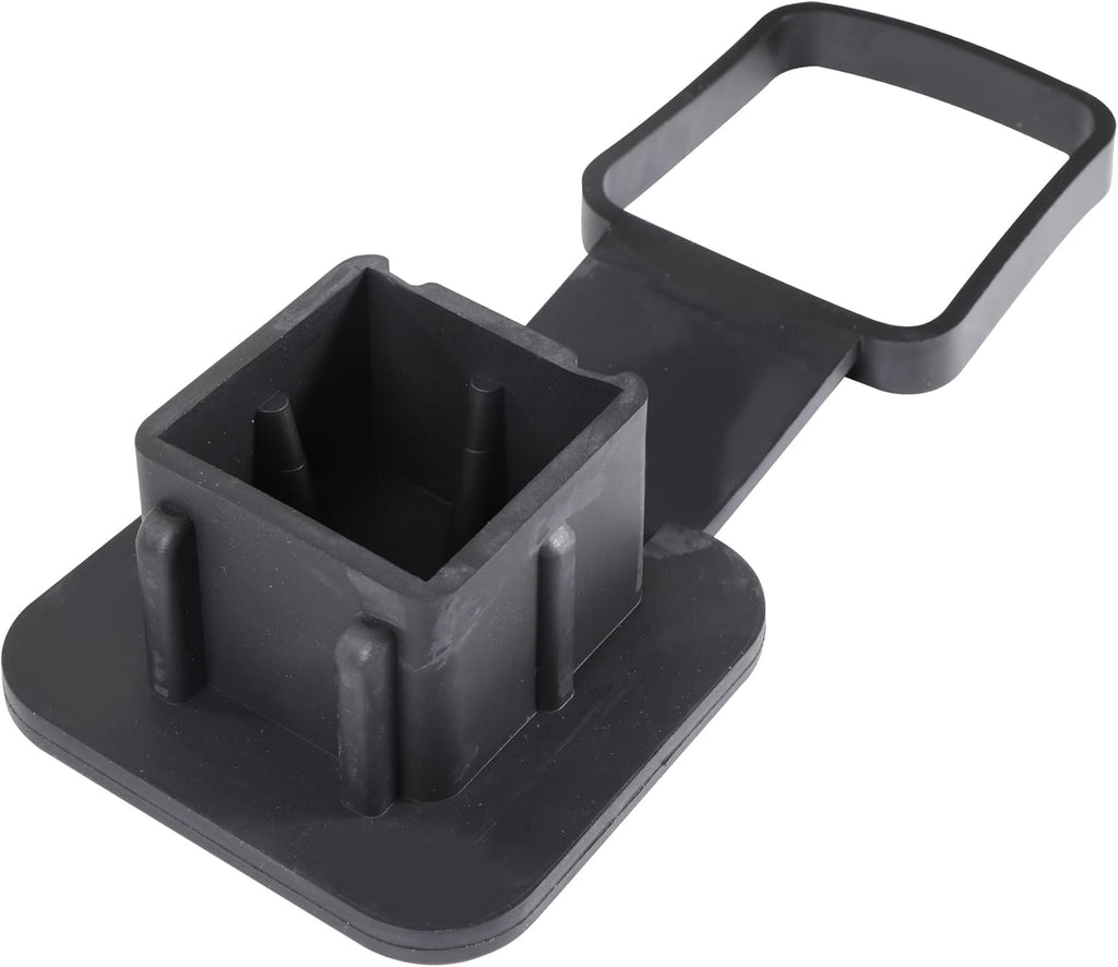 CAREONLINE New 1Pcs Universal Car Trailer Hitch Cover-Plug Cap Rubber Tow Hook Cover Square Mouth Protection Cover Fits for Most SUV Truck Car（OL-NR086260703）
