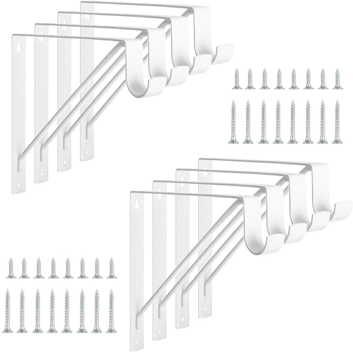 heavy duty closet shelf & rod brackets, wall, main product view